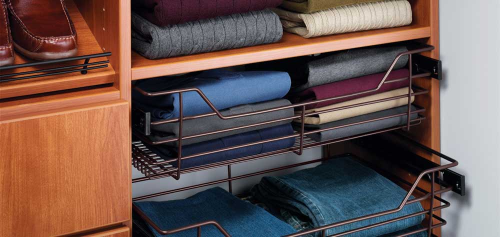 Oil Rubbed Bronze Closet Baskets